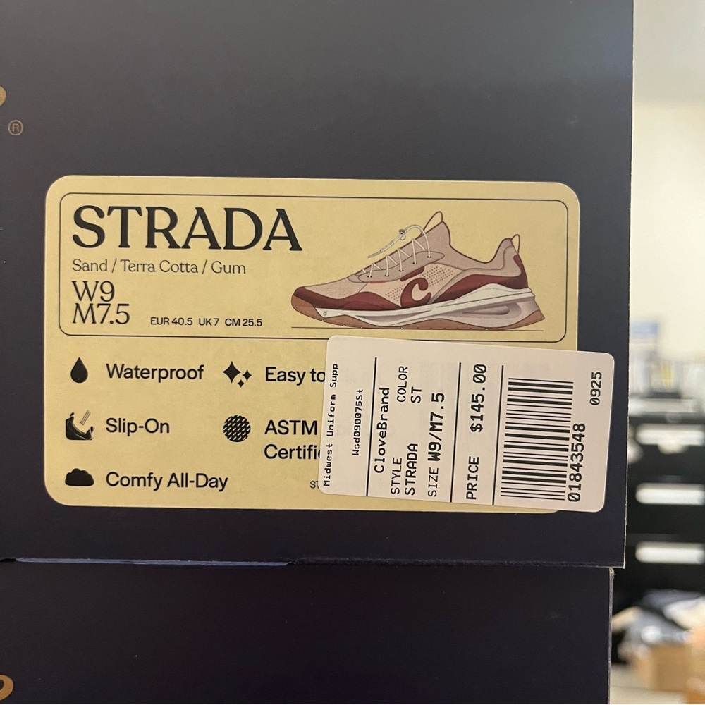 NIB Clove Strada Sneaker In Sand and Terra Cotta Multi Sizes - Picture 13 of 16